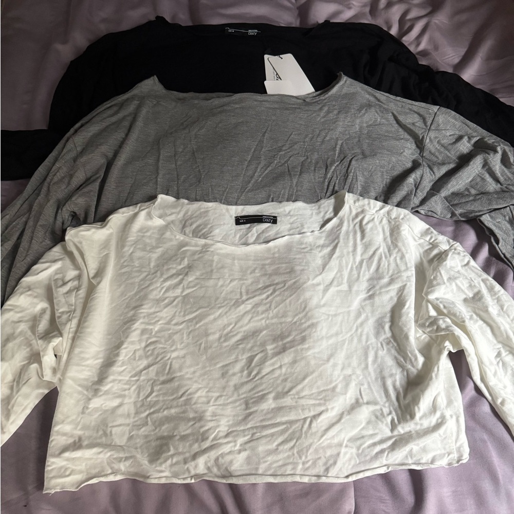 Off the shoulder long sleeves bundle